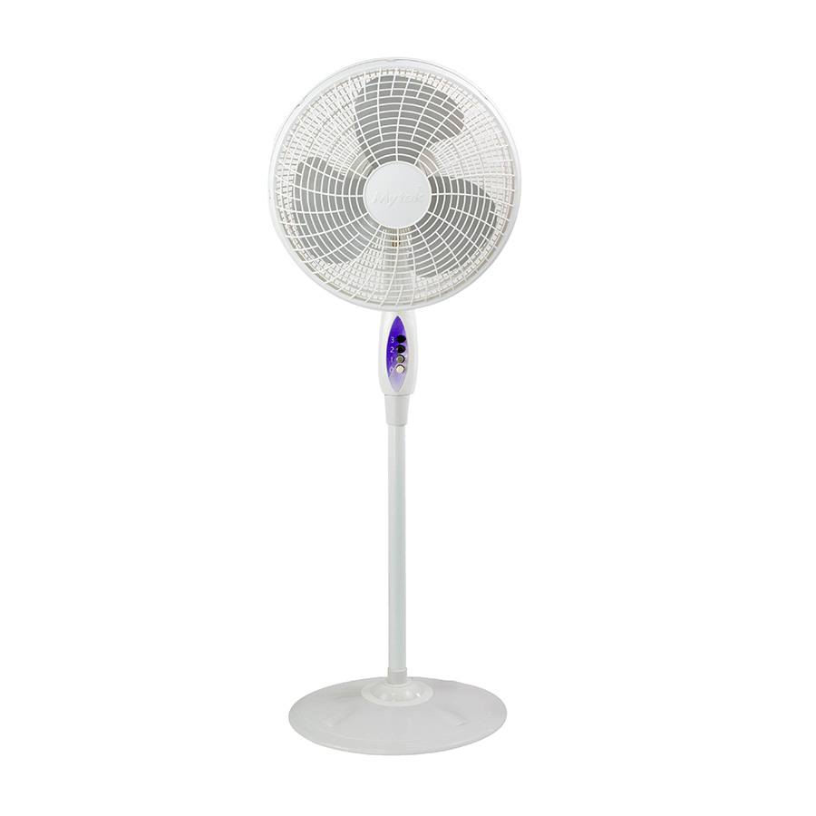 Ventilador mytek de piso 16 pulgadas mod Ventilador 3 en 1 oscilación de 95 de 3 velocidades con potencia de 44w, con tres aspas dimensiones aproximadas de 500 x 157 x 460 mm 1 año de garantía                                                                                                         elo 3123 color blanco                    - 3123