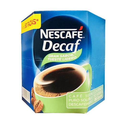 Cafe soluble nescafe decaf descafeinado Hecho a base de granos de café 100% arábica, ofreciendo un jugoso y suave sabor con el aroma único de nescafe. ideal para empezar un dia con un café descafeinado - DECAF-STICK