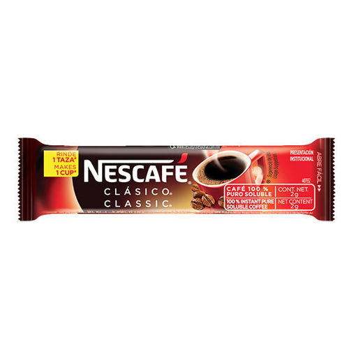 Café soluble Nescafe clásico en stick 50 EL CAFE CON SABOR Y AROMA INCOMPARABLES. CAFE SOLUBLE 100%  EMPIEZA TU DIA DE LA MEJOR MANERA CON EL DELICIOSO SABOR DE NESCAFE CLASICO - 6031