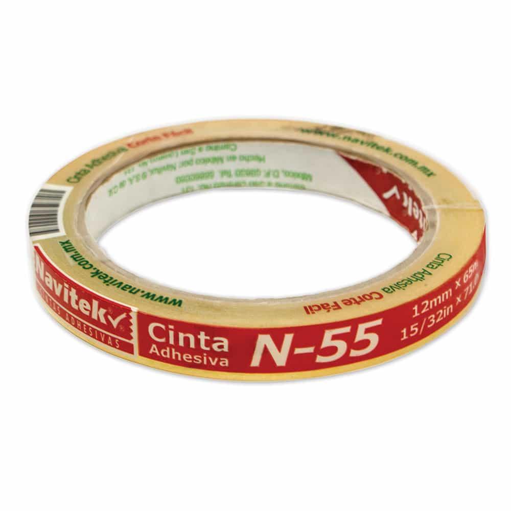 CINTA Adhesiva NAVITEK N55 CORTE FACIL 12X65 mm 80551206500 PZAS/ CAJA 144 Piezas por caja - 8055-12065-00