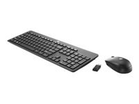 HP Slim - Juego de teclado y ratón - inalámbrico - 24 GHz - Latinoamérica - T6L04AAabm