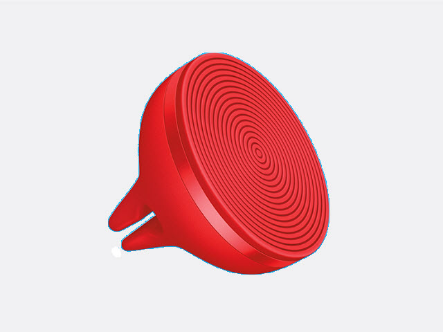 Logitech ZeroTouch Air Vent - Soporte para el coche con control de voz para teléfono móvil - rojo - LOGITECH