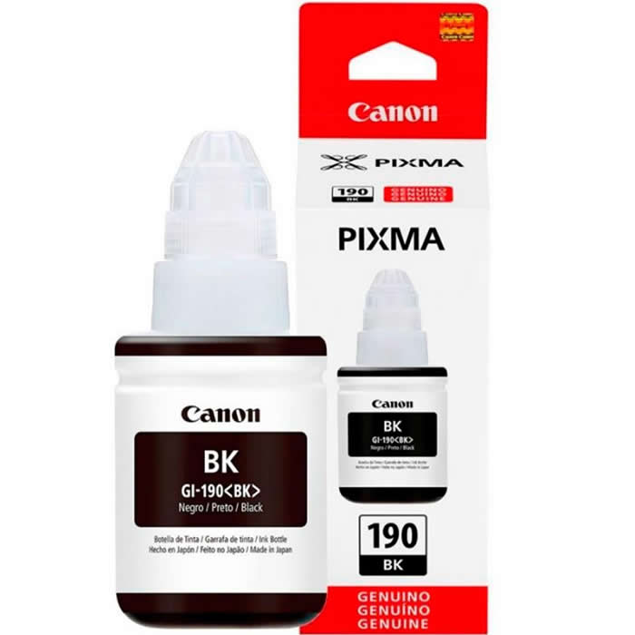 Canon Botella De Tinta Gi190 Bk Negro Rinde Hasta 6000 Pginas0667C001Aa 0667C001AA - 0667C001AA