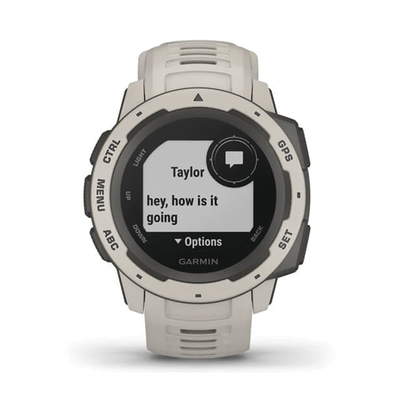 Reloj Garmin Instinct color tundra, ideal para uso en deportes o actividades al aire libre  <br>  <strong>Código SAT:</strong> 54111500 <img src='https://ftp3.syscom.mx/usuarios/fotos/logotipos/garmin.png' width='20%'>  - GARMIN