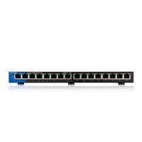 SWITCH LINKSYS LGS116P 16 PUERTOS GIGABIT 8 PUERTOS POE 30 WATTS POR PUERTO QOS PARA ESCRITORIO - LGS116 P