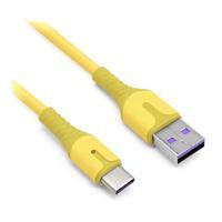 CABLE BROBOTIX CARGA RAPIDA USB-A V3.0 A USB-C REVESTIMIENTO PVC, 1.0M, COLOR AMARILLO - BROBOTIX