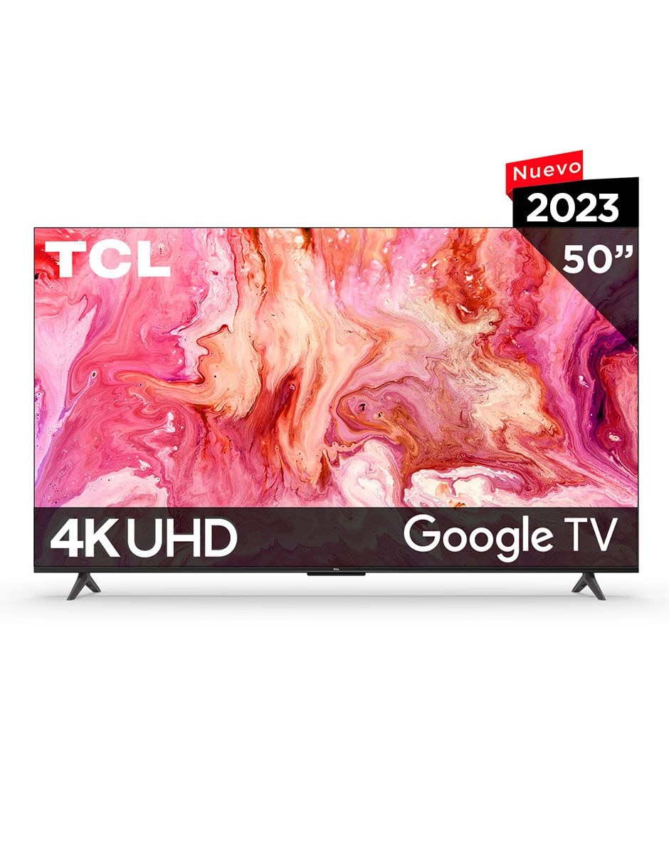 LED UHD 4K TCL 50 SMART TV Google Tv Control remoto por voz Sonido Tridimensional Digital DiseÃo Slim sin bordes - 50S454