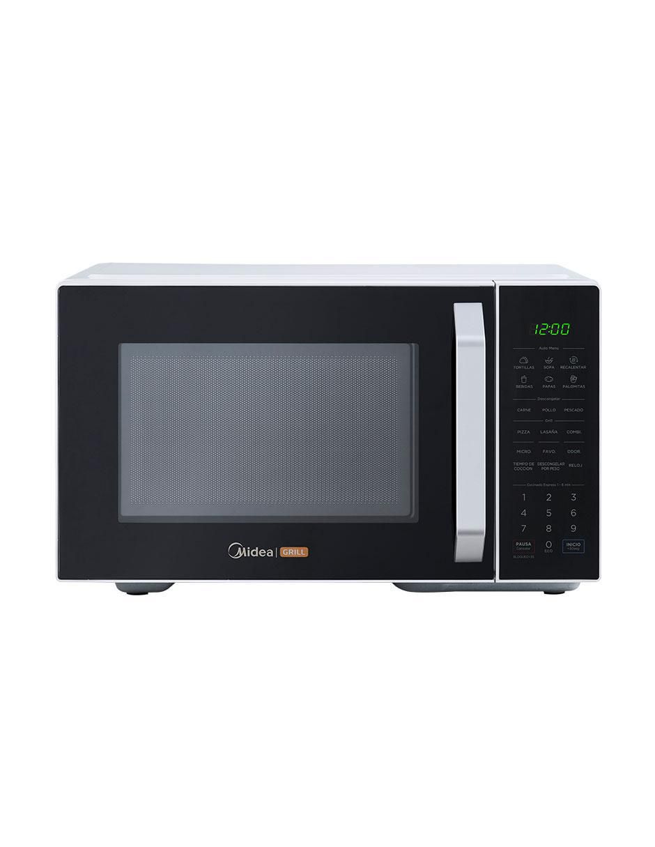 MICROONDAS MIDEA DE 11 MMDX11S2BW TALENT DE 30 LITROS 6 Programas Predeterminados Palomitas Pizza Verduras Congeladas Bebida Papas Y Cena 10 Niveles De Potencia Opción 30 Segundos Panel Numérico - MIDEA