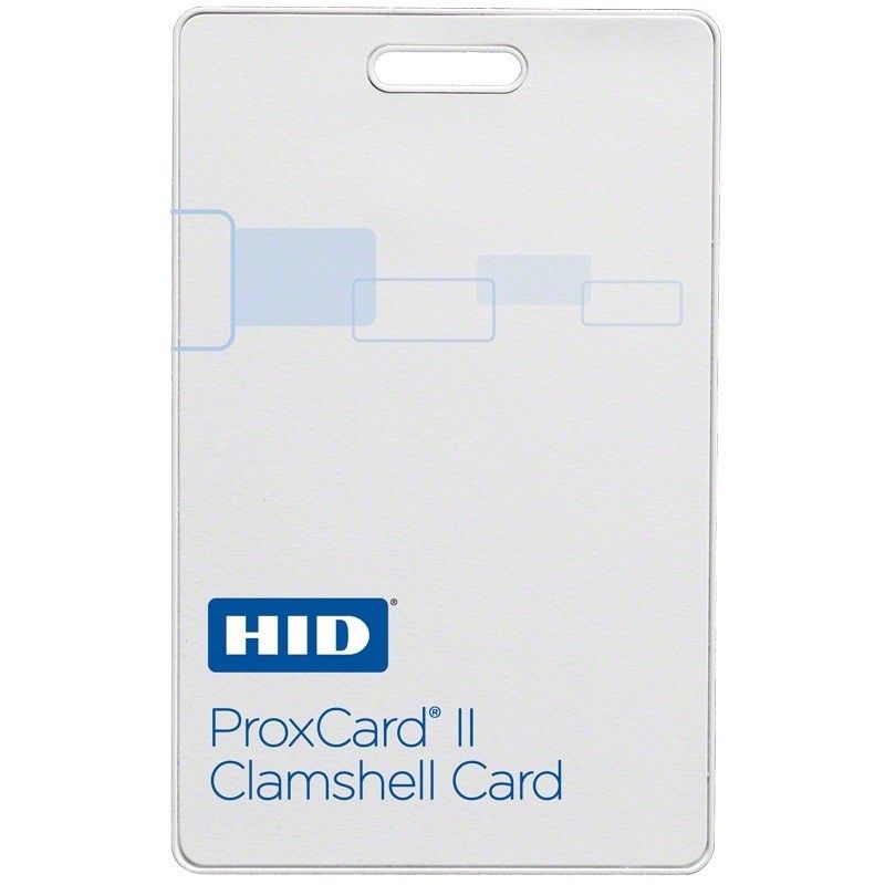 Tarjeta de Proximidad Acabado Matte ProxCard II HID Clamshell Gruesa / Garantía de por Vida/ 1326 / Diseño personalizado 1326LCSSV - HID