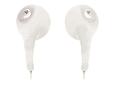 iLuv iEP205 Bubble Gum 2 - Auriculares con diadema - auriculares de oído - cableado - conector de 35 mm - blanco - IEP205WHT