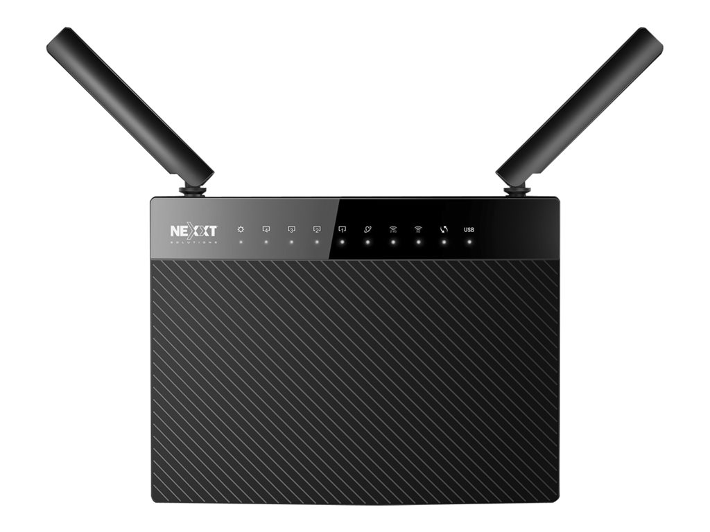 Nexxt Acrux 1200-AC - Enrutador inalámbrico - conmutador de 4 puertos - GigE - Wi-Fi 5 - Doble banda - ARL02124U1