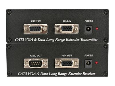 ST121UTP232 Startechcom Vga Over Cat5 Video Extender With Rs232 Serial  Serial And Vga Extender  Up To 300 M St121Utp232  Prolongador De MonitorSerie  Sobre Cat 5  Hasta 300 M  Para PN Sva5N3Neua