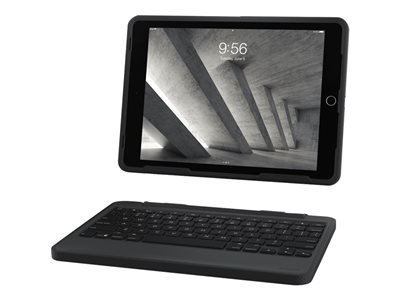 Zagg Rugged Book  Caja De Teclado Y Folio  Retroiluminacin  Bluetooth  Negro Teclado Negro Maleta - A97RGK-BB0