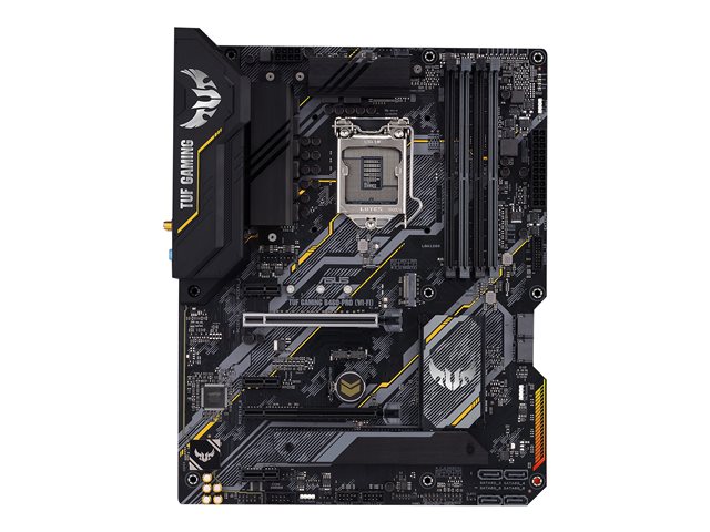 ASUS TUF GAMING B460-PRO WI-FI - Placa base - ATX - Socket LGA1200 - B460 Chipset - USB 32 Gen 1 USB 32 Gen 2 - Gigabit LAN Wi-Fi 6 Bluetooth - Tarjeta gráfica CPU necesaria - HD Audio 8-canales - TUFGAMINGB460-PROWI-FI