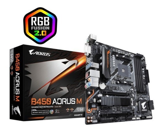 Gigabyte tarjeta madre Gigabyte B450 Aorus M Procesador CPU AMD 4750G núcleo 8 Core 36GHZ - GIGABYTE