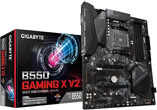 Gigabyte B550 GAMING X V2 - 10 - placa base - ATX - Socket AM4 - AMD B550 Chipset - USB-C Gen1 USB 32 Gen 1 USB 32 Gen 2 - Gigabit LAN - Tarjeta gráfica CPU necesaria - HD Audio 8-canales - B550GAMINGXV2