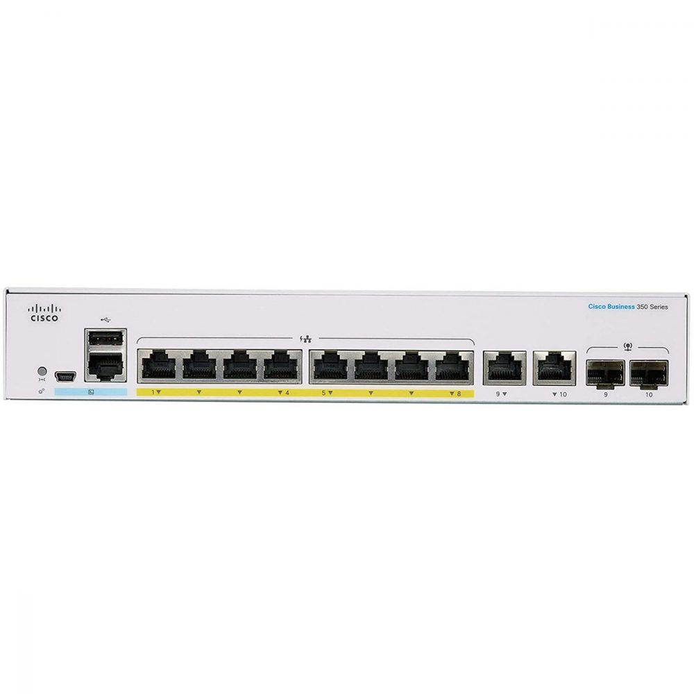 CBS350 MANAGED 8-PORT GE FULL  POE 2X1G COMBO - Cisco