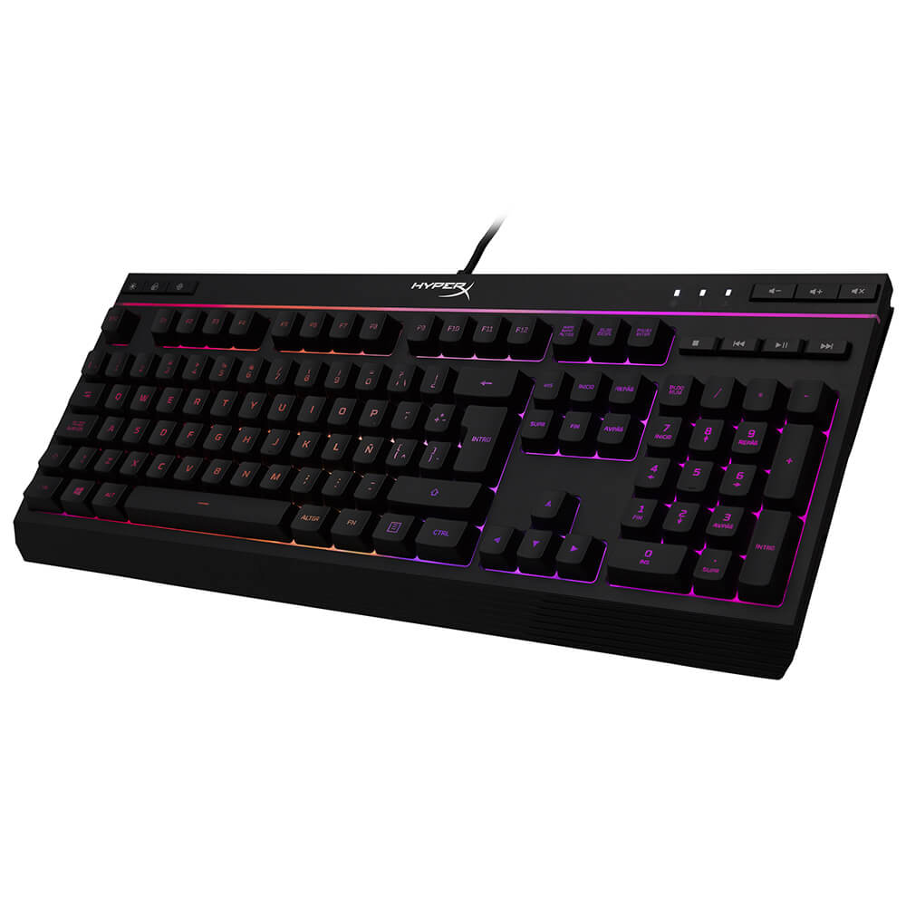 TECLADO OPEN BOX HYPERX (HX-KB5ME2-US-B) ALLOY CORE RGB, MEMBRANA - OPEN BOX