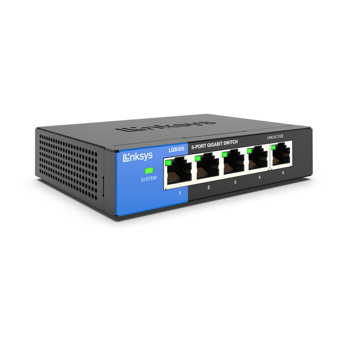 (OPEN BOX)SWITCH LINKSYS 5PTOS GIGABIT NO ADMINISTRABLE (LGS105-VT) - LINKSYS