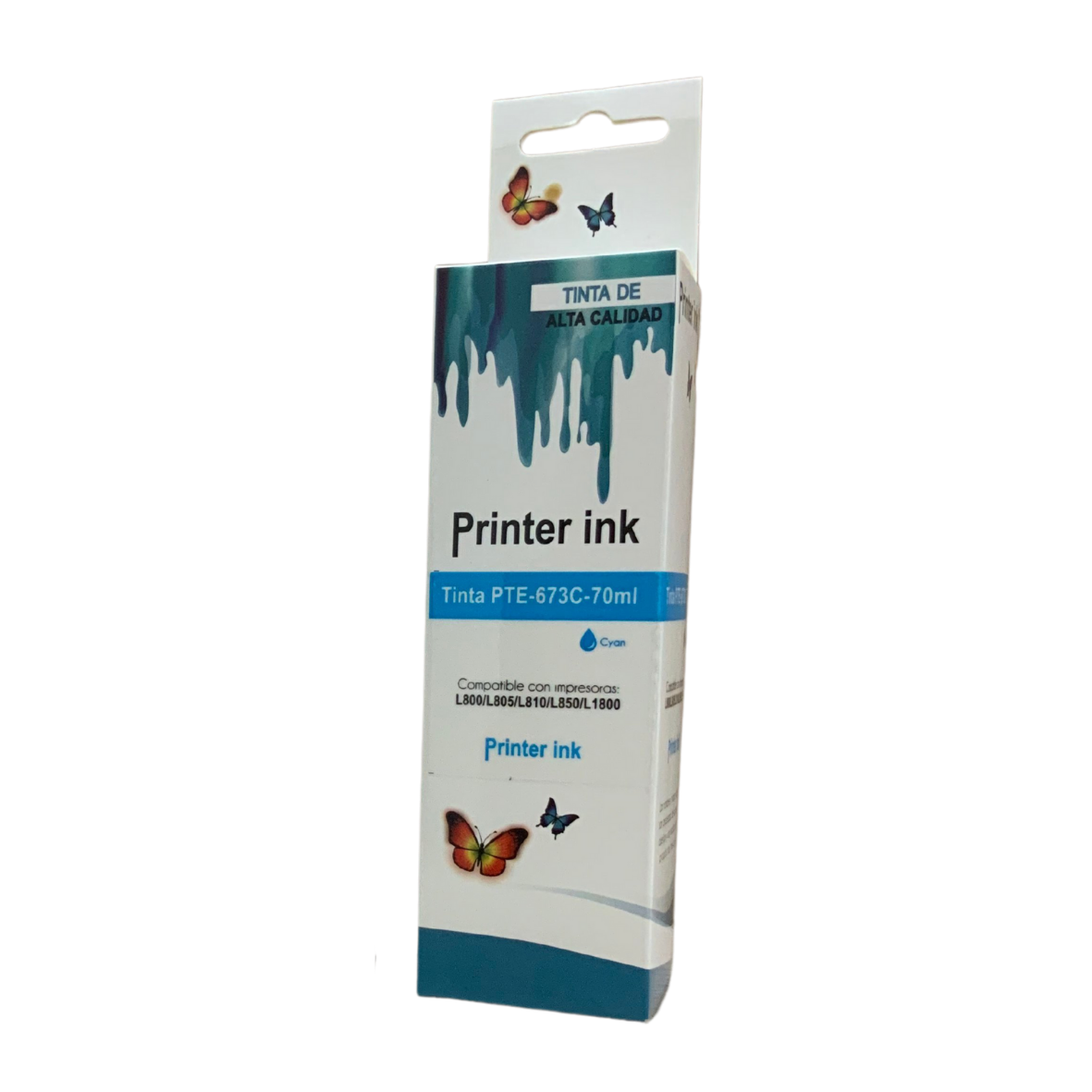 Toner genericos PTE673C70ml 673C70ml Color C - EPSON