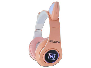 AUDIFONOS MANOS LIBRES NECNON (NBH-07-RS)BTH AUX 3.5 ENTRADA TF,FM,BAT 200MAH,ROSA - NECNON