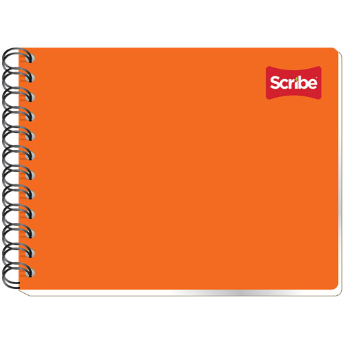 Cuaderno Scribe forma italiana clásico c Espiral doble, pasta semi rígida, 100 hojas, cartón resistente, colores surtidos                                                                                                                                                                                uadro chico (5 mm), con 100 hojas        - SCRIBE