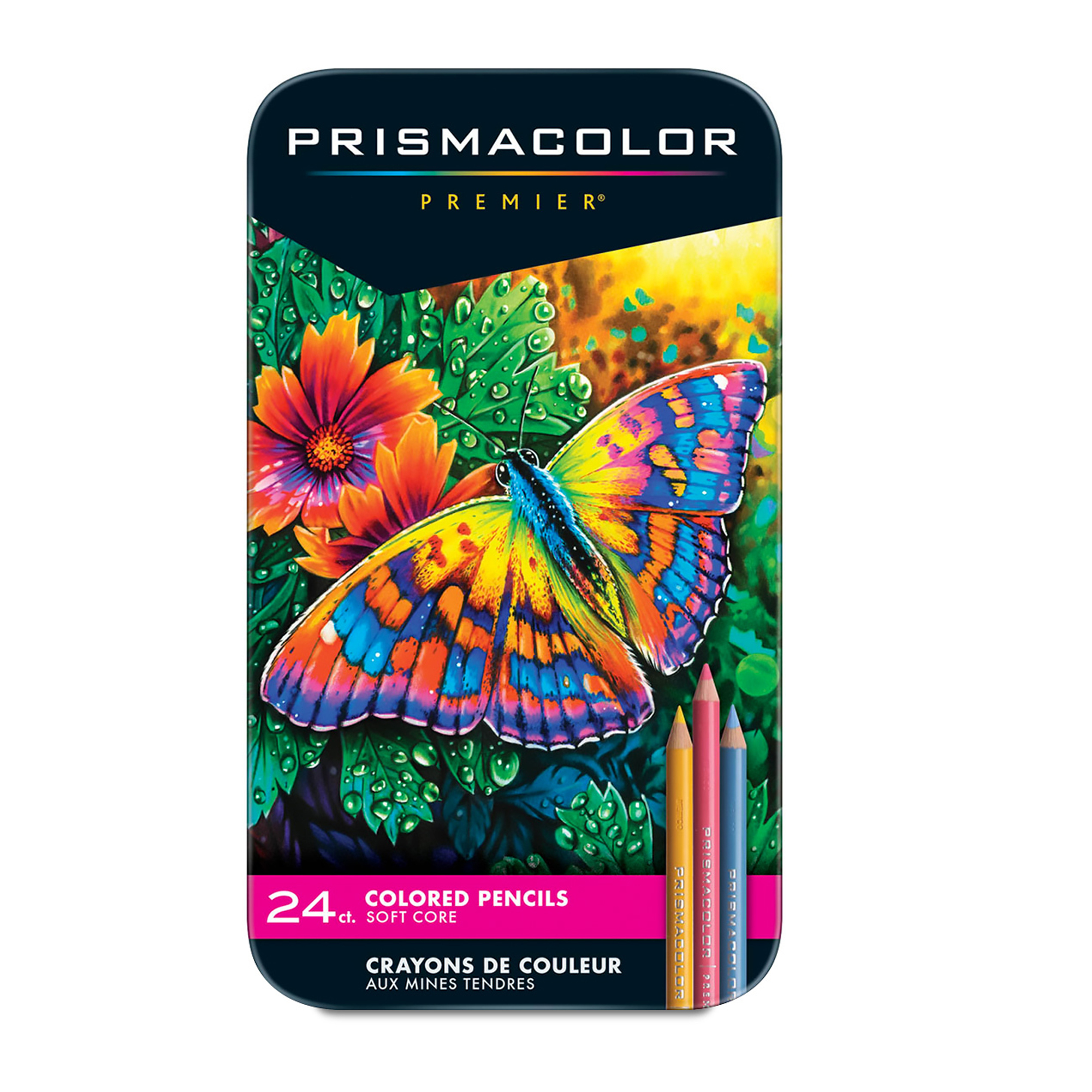 Colores Prismacolor premier con 24 pieza Lápiz de  color prismacolor profesional (premier) estuche c/24 colores diferentes, máxima suavidad al escribir, la cera que contiene el producto lo hace sumamente suave, ideal para los dibujantes, artistas, diseñadores, etc                                 s                                        - PRISMACOLOR