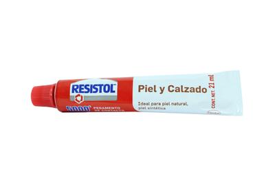 Pegamento de contacto Resistol 5000 Piel Pegamento de contacto creado especialmente para la reparación de artículos de piel y material sintético como zapatos, tenis, cinturones, bolsas, etc., pega piel natural y sintética, hule sintético y natural, textil, etc., pegado fuerte y flexible, secado  y Calzado tubo de 21 ml                  - 1888920