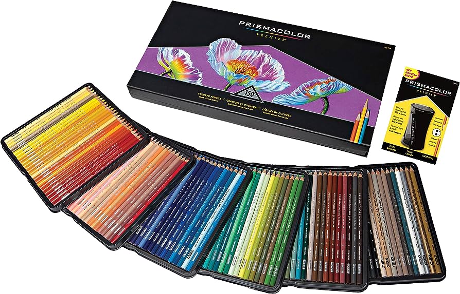 Colores Prismacolor premier con 150 piez Lápiz de  color prismacolor profesional (premier) estuche c/150 colores diferentes, máxima suavidad al escribir, la cera que contiene el producto lo hace sumamente suave                                                                                       as                                       - M1799879