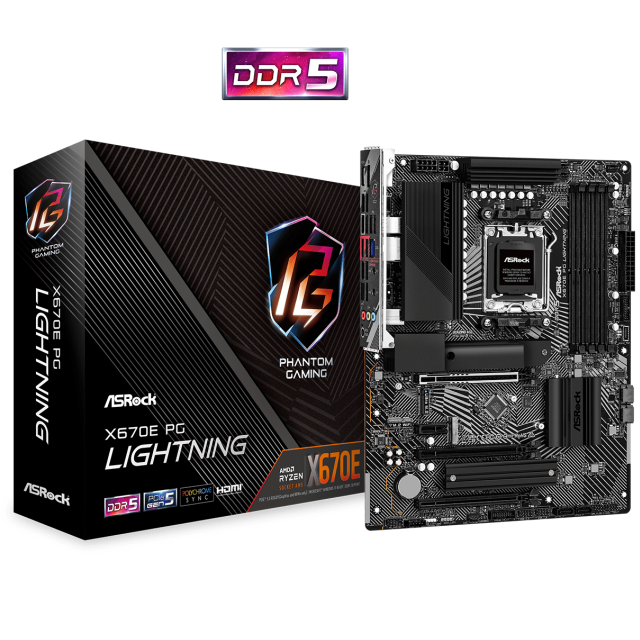 MB ASROCK X670E PG LIGHTNING AM5 DDR5 ATX X670E PG LIGHTNING - ASROCK