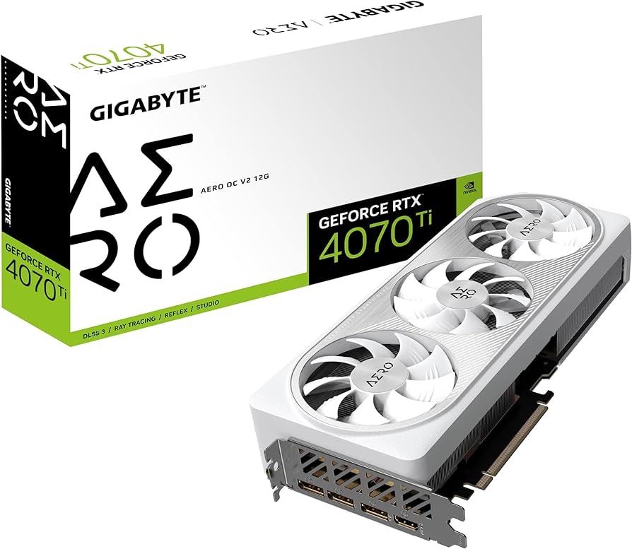 GPU GIGABYTE GEFORCE RTX 4070 Ti AERO OC 12G GDDR6X - GV-N407TAERO OCV2-12GD G10