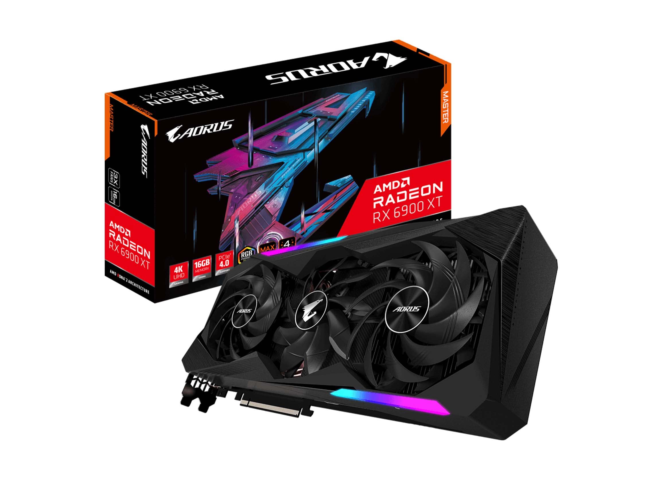 GPU AORUS RADEON RX 6900 XT MASTER 16G GDDR6 - NULL