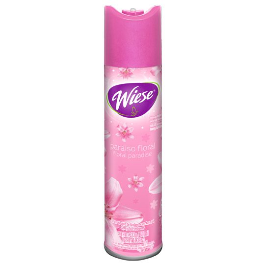 Aerosol Wiese aroma paraiso floral 400 m Aromatizante aroma paraiso floral de 400 ml / 323 gr. ideal para la oficina, hogar u otro lugar, su práctica valvula permite precisos toques de aerosol para refrescar el ambiente. fórmula con fijador para que aromatice mas                                  l                                        - WIESE