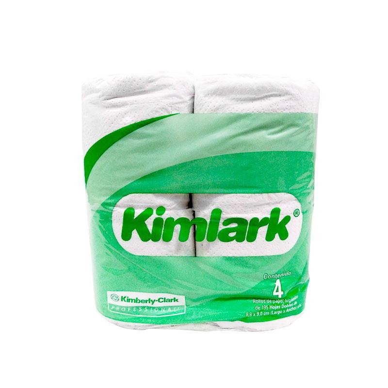 Papel Higiénico blanco Kimlark, colchon  Higiénico, blanco tradicional Kimlark 90451 colchon con 24 paquetes de 4 rollos, total 96 rollos, cada uno contiene 195 hjs dobles: ancho 9 cm, largo de la hjs de 8.8 cm. Despachador: 94425. fabricante Kimberly clark                                        c/ 24 paq. 195 hjs dobles                - 90451A