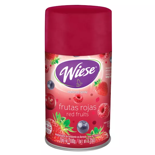 Aerosol Wiese aroma frutas rojas 180 gr. Aerosol disparo controlado aroma frutas rojas de 180g. adaptable a la mayoria de los dispensadores automaticos. para la oficina, hogar u otro lugar. aparatos breeze matic lwi-aer-kitfr, lwi-aer-kitmc, lwi-aer-kithw, lwi-aer-kitta                           .                                        - NAEDC11