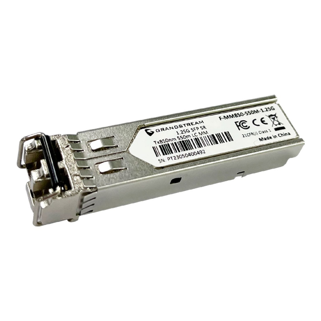 ​F-MM850-550M-1.25G, Módulo SFP multi-modo, 850nm, alcance 550m, 1.25Gbps - GRANDSTREAM