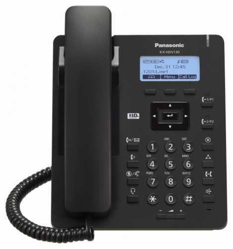 TELEFONO IP PANASONIC KX-HDV130XB, 2LINEAS/SIP/2LAN/POE/NO INCLUYE ELIMINADOR DE CORRIENTE - PANASONIC