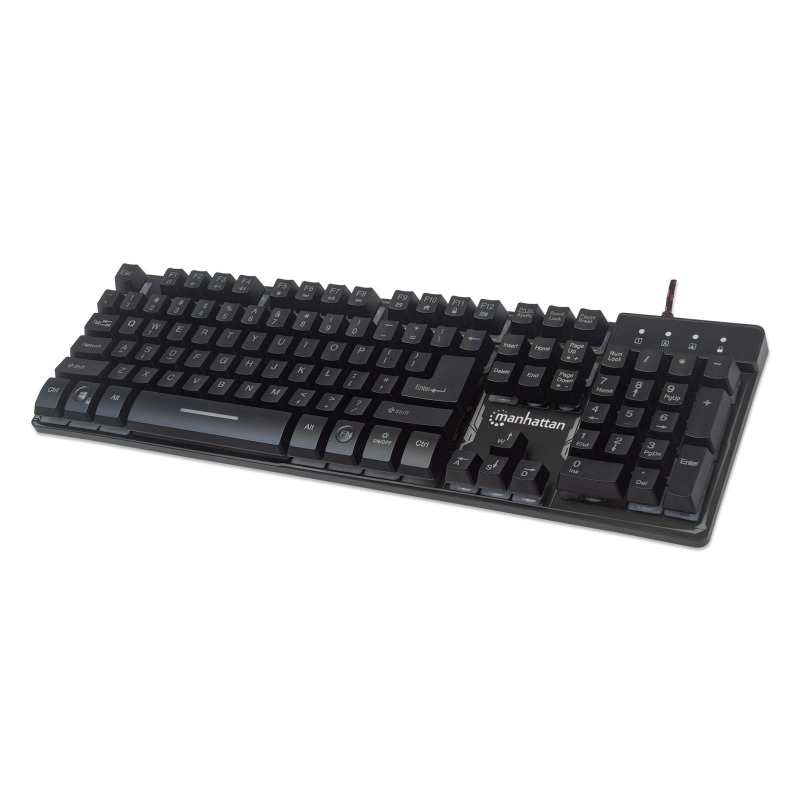 MAN-178457 TECLADO MAN GAMING USB 19 TECLAS MULTIMEDIA CON LUZ MAN-178457