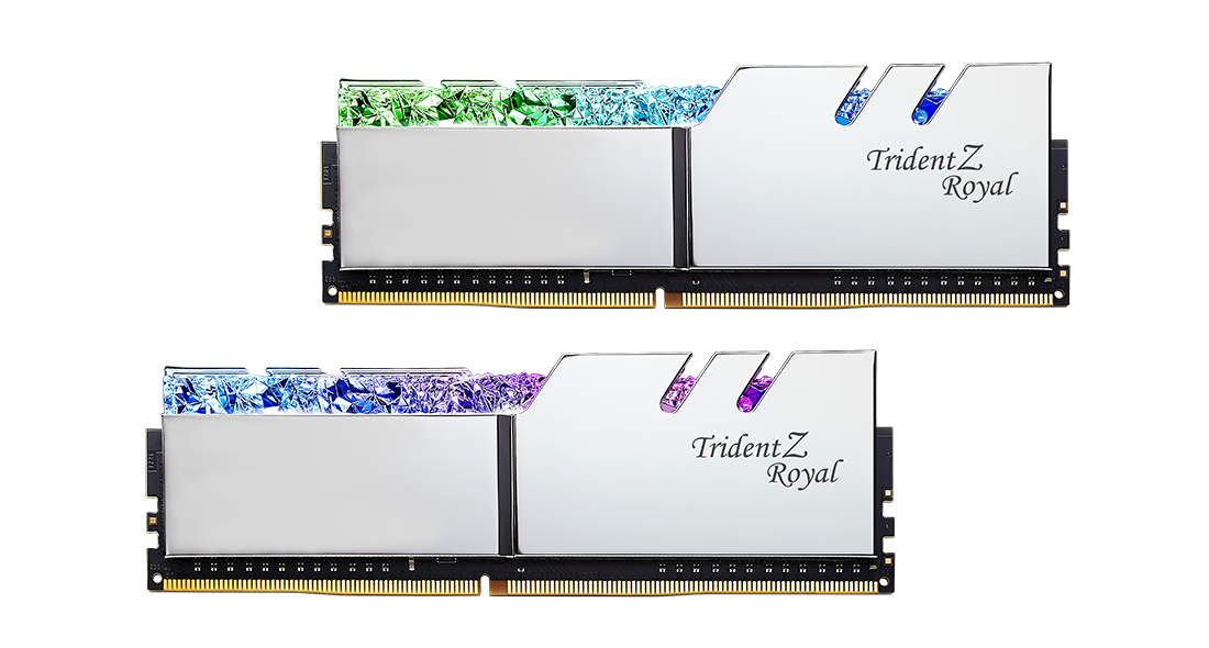 MEM DDR4 GSKILL TRIDENT Z ROYAL 2X8GB 4000Mhz PLATA CL18 - F4-4000C18D-16GTRS