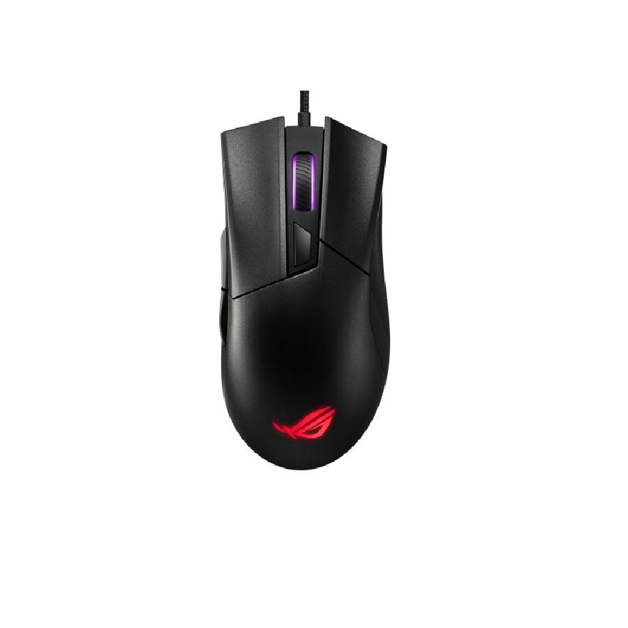 MOUSE ASUS OPTICO/CABLEADO/6200 PPP/6 BOTONES/RGB/GAMER - P507 ROG GLADIUS II CORE