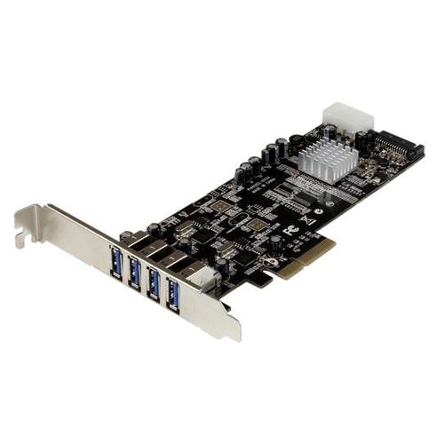 PEXUSB3S42V TARJETA PCI EXPRESS 4 PUERTOS USB 3.0 FUENTE SATA MOLEX UASP UPC 0065030854597
