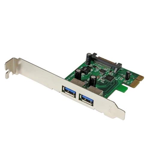 PEXUSB3S24 TARJETA PCI EXPRESS 2 PUERTOS USB 3.0 UASP ALIMENTACION SATA UPC 0065030855587