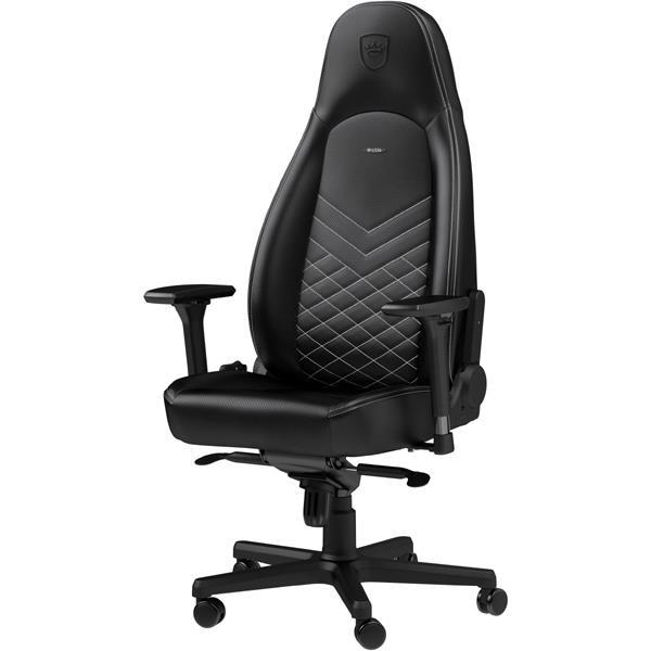 NOBLECHAIRS ICON GAMING CHAIR - BLACK/PLATINUM WHITE NBL-ICN-PU-BPW - Código: NBL-ICN-PU-BPW | Compra en Guadalajara