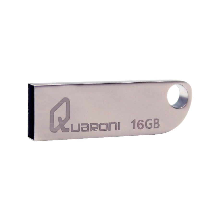 MEMORIA QUARONI 16GB USB 2.0 CUERPO METALICO COMPATIBLE CON WINDOWS/MAC/LINUX - QUF2-16G