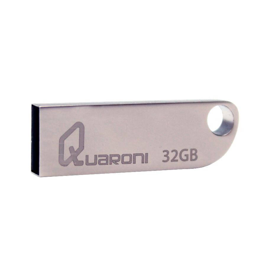 MEMORIA QUARONI 32GB USB 2.0 CUERPO METALICO COMPATIBLE CON WINDOWS/MAC/LINUX - QUF2-32G