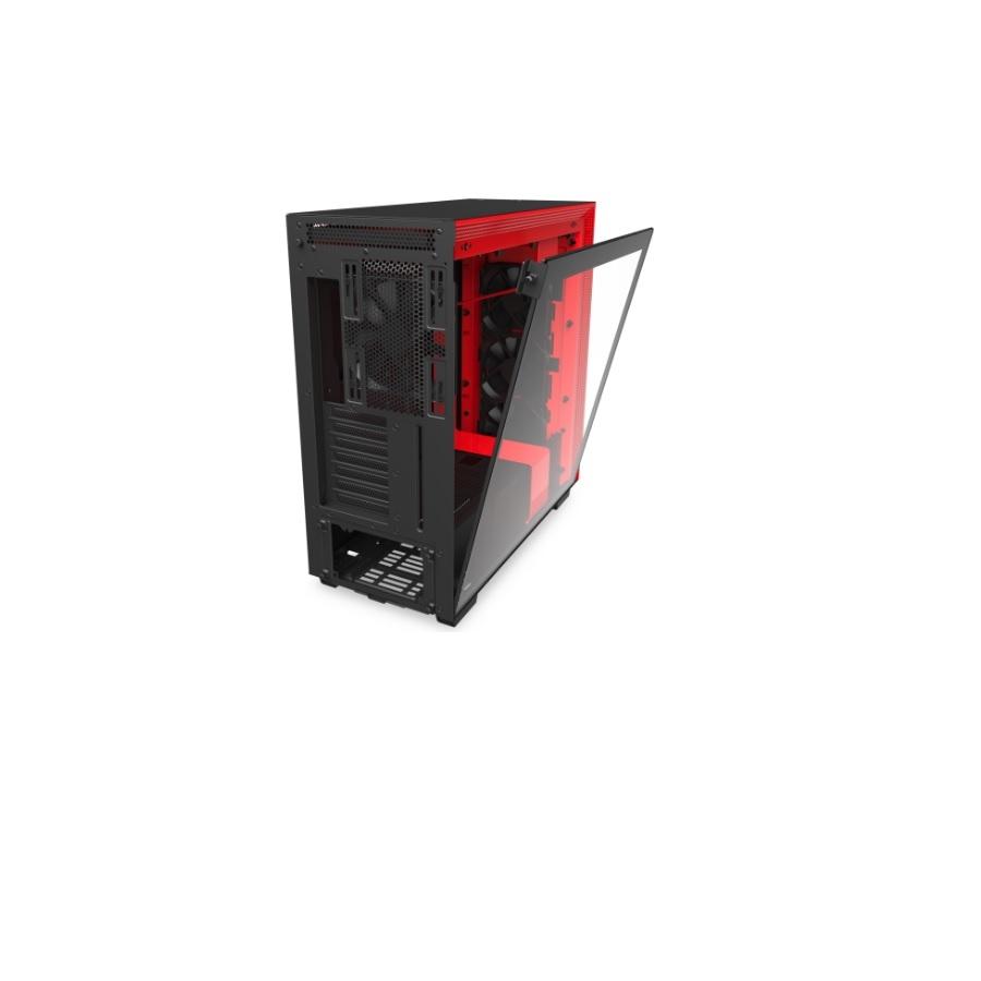 GAB NZXT H710 CRISTAL TEMPLADONEGRO/ROJO EATX CA-H710B-BR - NZXT