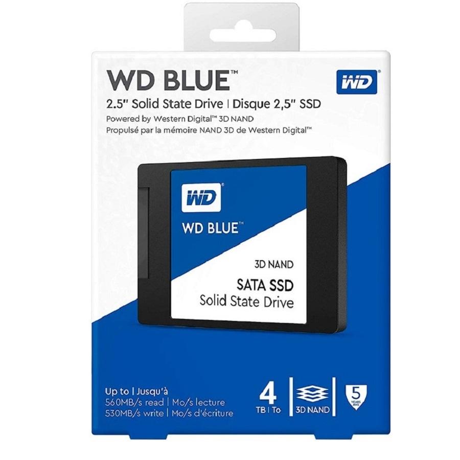 UNIDAD DE ESTADO SOLIDO SSD WD BLUE 2.5 4TB SATA 3DNAND 6GB/S 7MM LECT 560MB/S ESCRIT 530MB/S - WDS400T2B0A