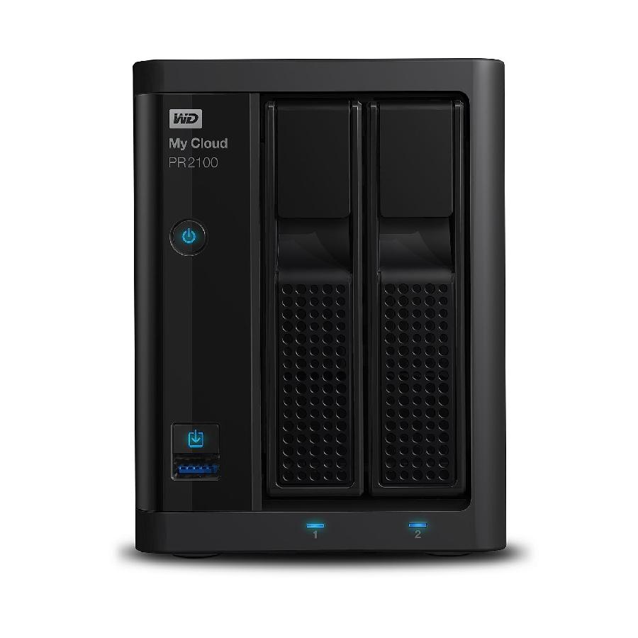 NAS WD MY CLOUD PR2100 8TB/CON 2 DISCOS DE 4TB/2BAHIAS/INTEL PENTIUM N3710 1.6GHZ/4GB/2ETHERNET/2USB3.0/RAID 0-1 - WESTERN DIGITAL