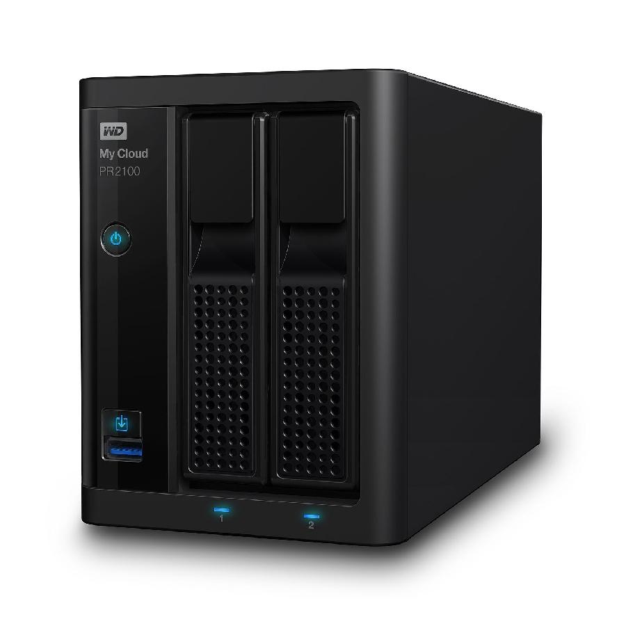 NAS WD MY CLOUD PR2100 8TB/CON 2 DISCOS DE 4TB/2BAHIAS/INTEL PENTIUM N3710 1.6GHZ/4GB/2ETHERNET/2USB3.0/RAID 0-1 - WESTERN DIGITAL