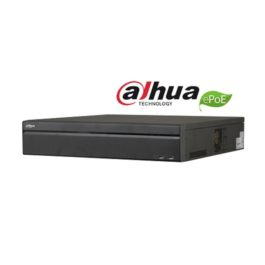NVR DAHUA 64 CANALES IP 4K/ H265/RENDIMIENTO 320MBPS/IVS/2 HDMI/ VGA/16 PUERTOS POE/ 8 PUERTOS EPOE/ SOPORTA 8 HDD/DEWARPING - DHI-NVR5864-16P-4KS2E